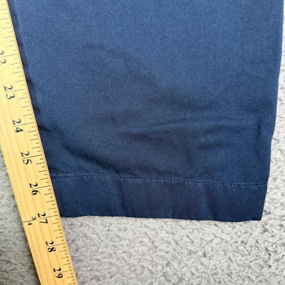 Todd Snyder Cotton Gurkha Trouser Pants Mens 34x27 Navy Blue Belted Pleated - Picture 8 of 10